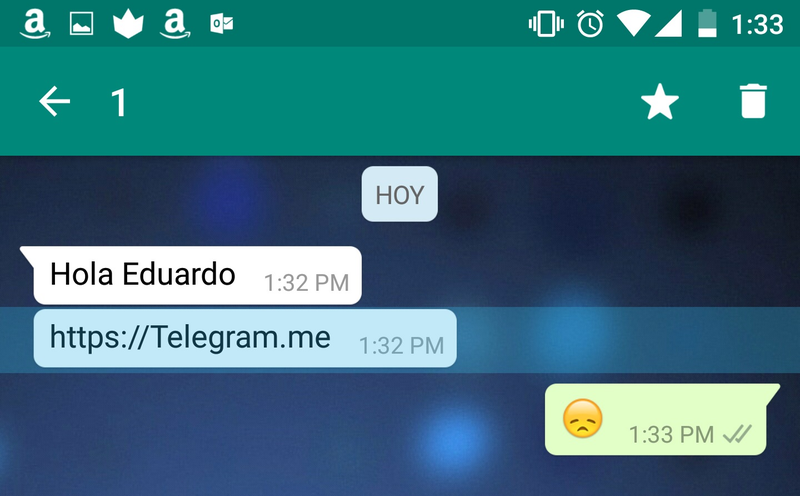 Illustration for article titled WhatsApp está bloqueando todos los enlaces a Telegram en su aplicación para Android